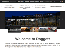 Tablet Screenshot of doggett.com